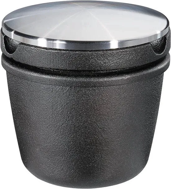 Raspatore e tritacarne in ghisa con coperchio in acciaio inossidabile - 8 cm