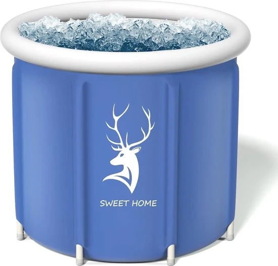 Bagno per ghiaccio - Bagno di immersione - Bagno freddo - Bagno a compressione - Bagno pieghevole - Premium