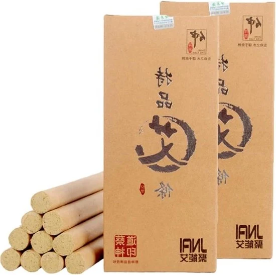 Moxa Roll naturale manufatti a mano moxa a base di piante cinesi tradizionali per moxibustion Moxa Roll Strip adatto per anziani donne bambini (due scatole)