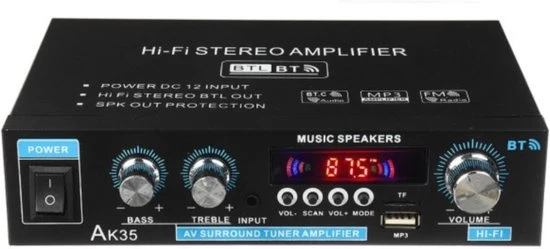 Altoparlante Bluetooth Potenza 400W | Stereo Verstatore | Mediaspeler