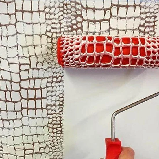 Roller per decorazione di parete - Facile da utilizzare - 1 pezzo - Gomma e Plastica
