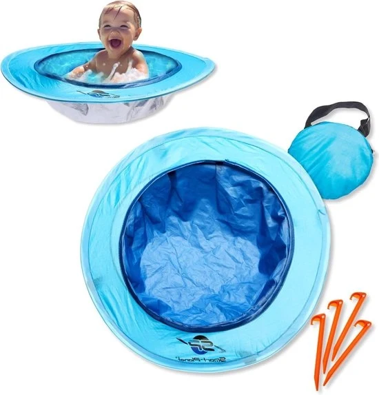 Piscina per Bambini con Amici Artici Inflabile - 74 x 18 cm - per Bambini - Piscina per Bambini con 2 Anelli
