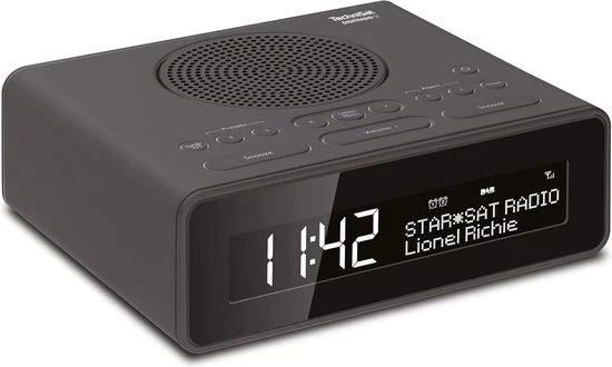 Radio sveglia DAB+ (con due orari impostabili e funzione sonno) - nero, ingresso auricolare