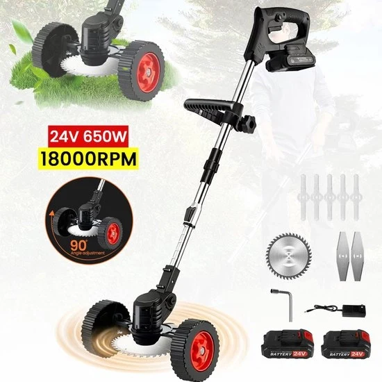 Tagliaerba Senza Fili - Ripiegabile - Telescopico - 18000RPM - Batteria Accu