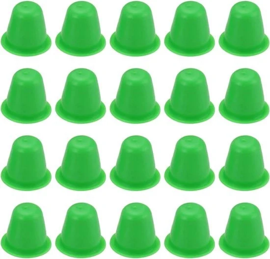 Strisce di trim - Clip di fissaggio - Interno - Verde - Decorazione - 50 pezzi - Adatto per BMW Audi VW - Codice OE 1H0853586 1H0853586B 11x11.7x7mm.