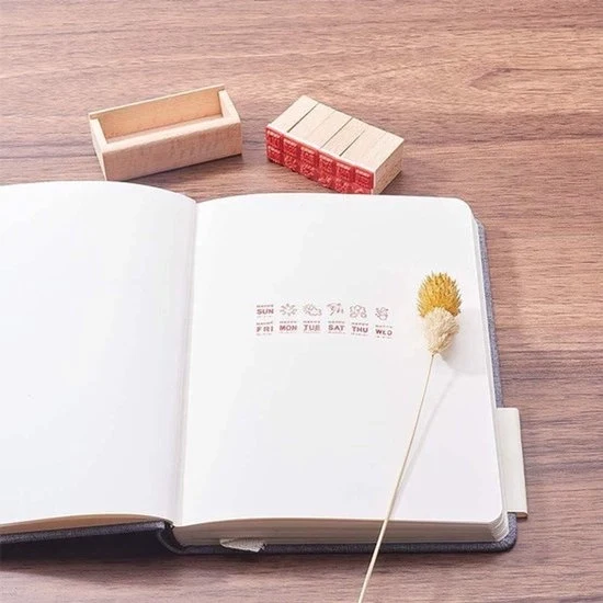 Stampi in legno - DIY - Scrapbook - Set - Diario - 12 pezzi - Mini - Carini - Scatola in legno - Vita - Adatto per Diario Scrapbook - Scatola in legno - Set con 12 pezzi