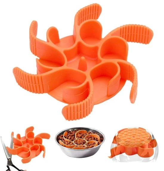 Anti-schrok voerbak - voederbak lento per cani - colore arancione