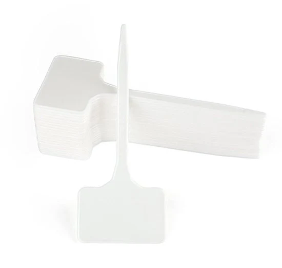 Tavoliere per piante - 50 pezzi - resistente alle intemperie - bianco - 15 cm