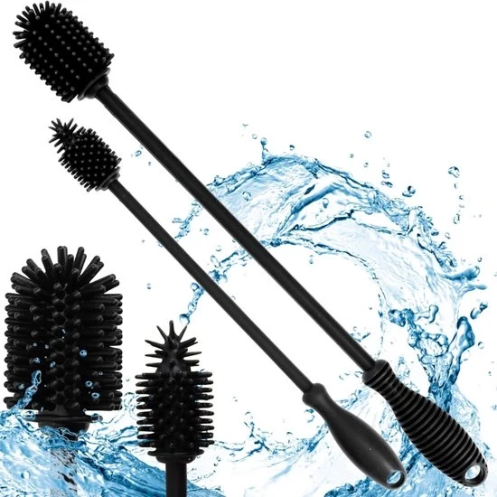 Set di spazzole per bottiglie - Set di spazzole per bottiglie per bambini - Pulitore per bottiglie - Spazzola per bottiglie - Accessori per alimentazione per bottiglia - Accessori per bambini