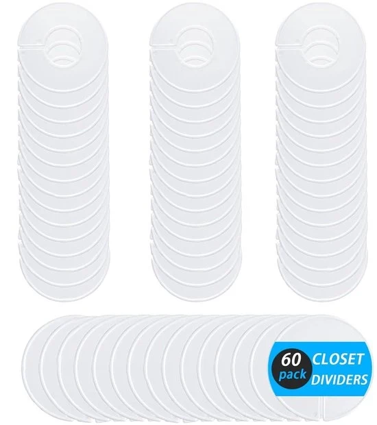 Divisori di cassetti - Organizza la tua cassettiera - Set da 20 - Bianco - PS-plastica
