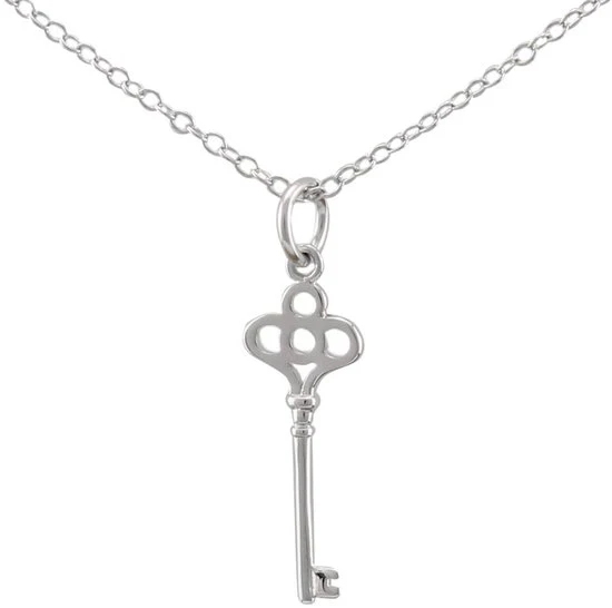 Hanger per chiave collana - 925 sterling argento - elegante e immortale