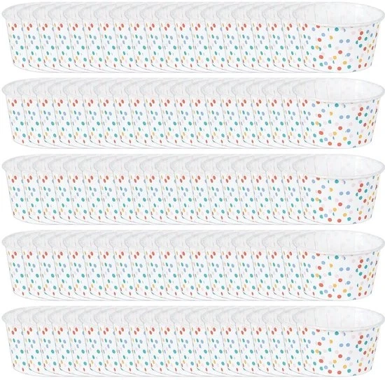 Set di bicchieri in carta colorata multifunzionali da 100 pezzi multicolore in carta.