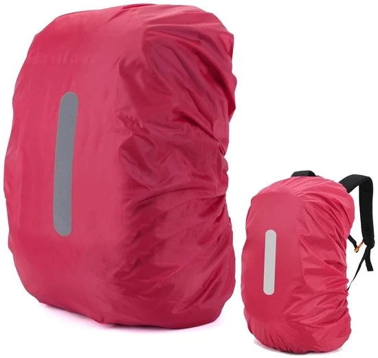 Hoes impermeabile per pioggia - alta visibilità - adatto per zaini 15-50L