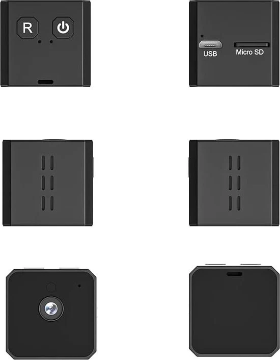 Mini-camera nascosta 1080p, camera HD portatile con visione notturna e attivazione movimento per uso domestico e esterno - camera notturna, camera di sorveglianza, camera spia