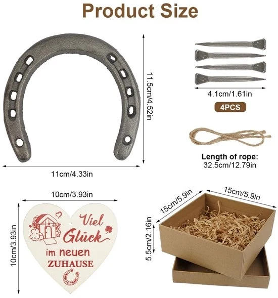 Set Decorativo per Amuleti di Buon Fortuna per Cavallo - Set di 1