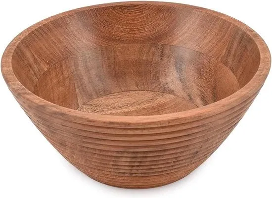 Scatola per frutta in legno di acacia per il bancone - scatola decorativa in legno per frutta - decorazione per cucina e sala da pranzo - 22,86 cm x 22,86 cm x 10,16 cm Scatola per frutta