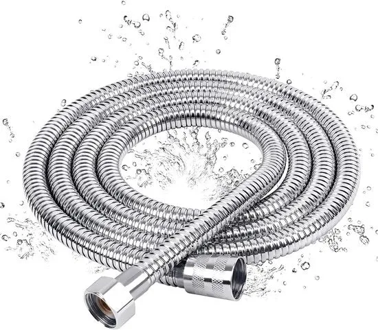 Doucheslang 150 cm universale in PVC/chrome.