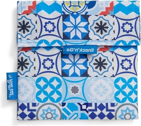 Zuppiera ecologica riutilizzabile senza BPA blu - impermeabile e resistente ai graffi - lavabile in lavatrice sacchetti congelati