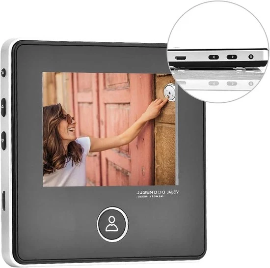Casa sicura video sorveglianza 0.3 MP HD 120° visuale ampio IR notturno 3 puzzle 720 P monitor LCD camera di sicurezza per la casa