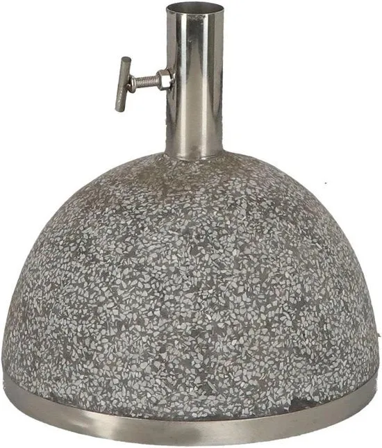 Supporto per ombrellone in pietra grigia 115 kg Ø tubo interno 35 cm - Pedana per ombrellone su ruote