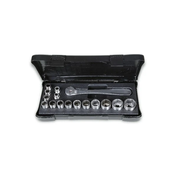 Set 15 chiavi bussola 1 cricchetto INOX Beta 920INOX/C16 1/2"