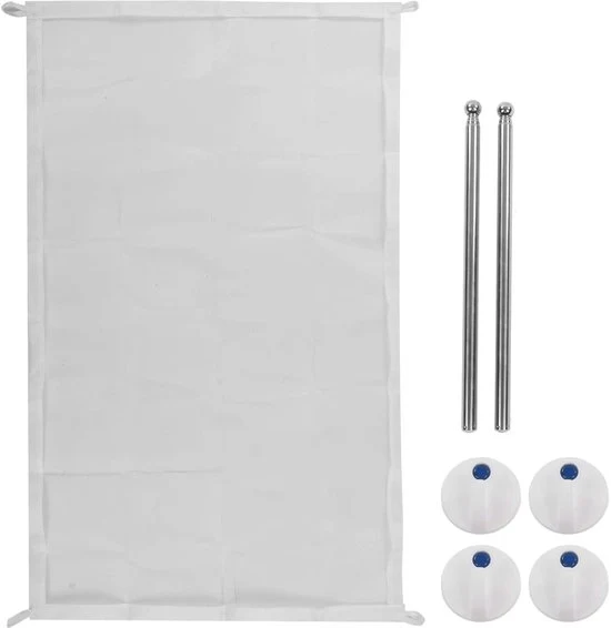 Porta bambino estensibile - Portatile e ripiegabile - 2 ganci - Bianco