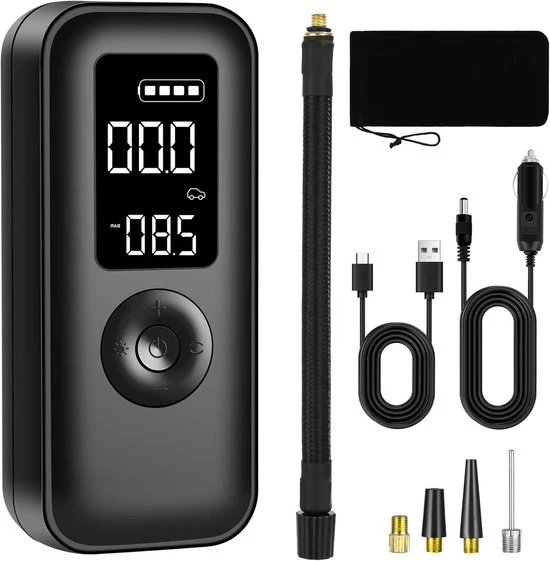 Pompa a vento elettrica - veloce e efficiente - 1 pezzo - nero