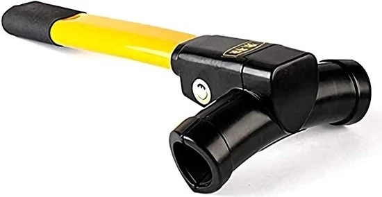 Blocco di Ruota di Guida Antifurto Universale con 2 Chiavi - Giallo Modello: Vzer Codice del prodotto: Descrizione: Blocco di ruota di guida retrattile pesante con 2 chiavi, certificato