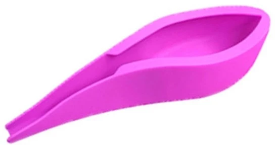 Apparecchio per l'urina portatile per donne - Realizzato in silicone riciclabile - Facile da pulire - Adatto per l'esterno - Ideale per il campeggio - Urinario per donne