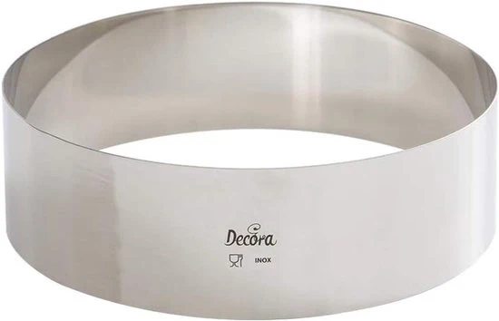 Anello di acciaio inossidabile - Ø 22 cm - Altezza 6 cm