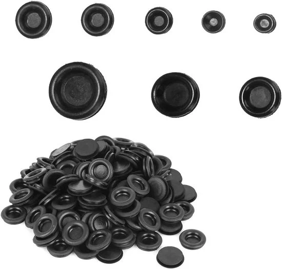 Tule di Grommet per Afdichting di 400 pezzi, Gomma, per Protezione di Cavi, Fili e Stekkeri