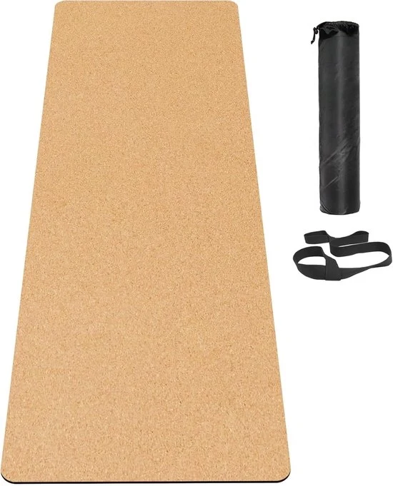 Mat di allenamento pieghevole - antiscivolo, 5 mm, yoga e pilates - 1 pezzo - gomma e TPE - 182 x 61 cm