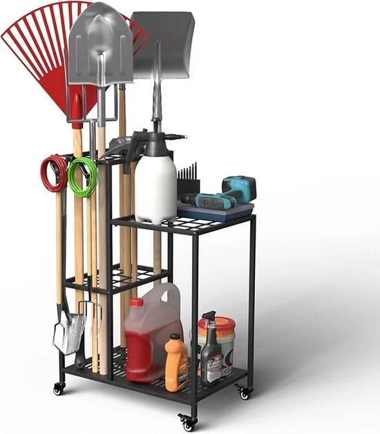 Set di 3 Sacchi di Rifiuto da Giardino – 272 Liter – Sacchi da Giardino Resistenti con Copertura e Maniglie – Autoportanti – Verde