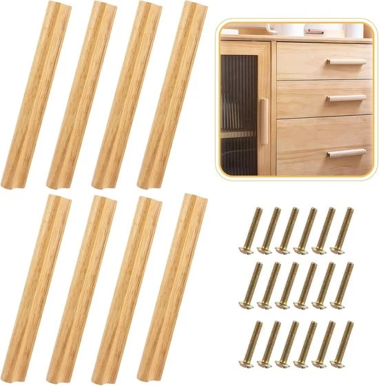 Greppini in legno per armadi - 8 pezzi - legno massello