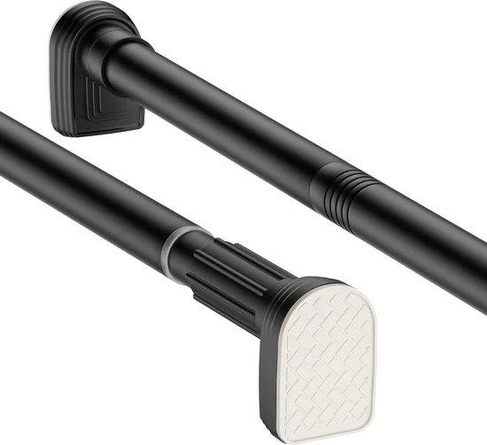 Douchestang estensibile per tenda doccia e stendibiancheria - nero opaco - 251-274 cm douchestang estensibile