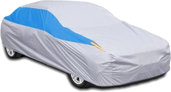 Hoes auto per esterni impermeabile - protegge dagli elementi - argento - 490x190x150 cm