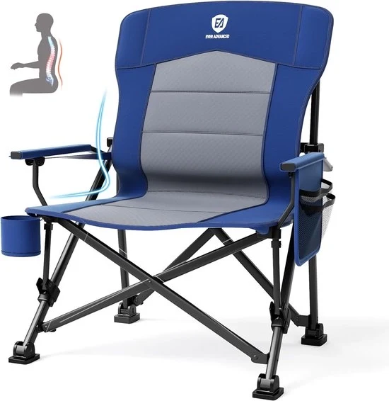 Camping Sedile XXL - Sopporta fino a 230 kg - Blu