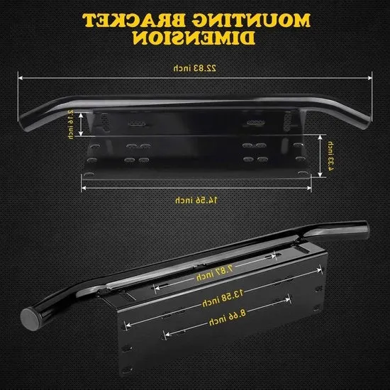 Montaggio Bull Bar Bumper Universale per LED Rilievo della Luce Anteriore e Luce di Marcia per Piastra di Montaggio
