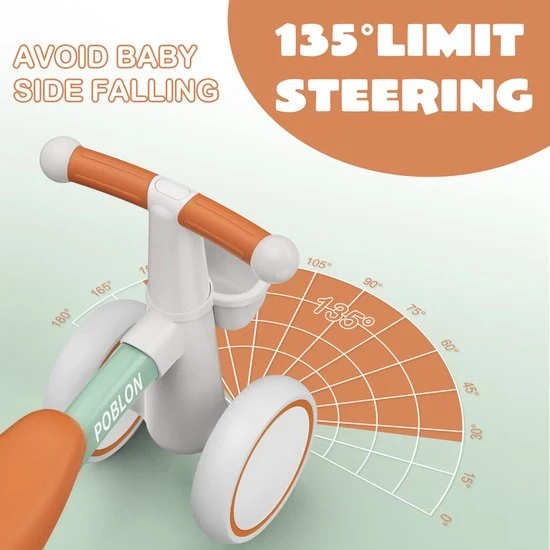 Bicicletta per bambini - Sedile rimovibile - Pneumatici antiscivolo - Sella regolabile - Leggerissima