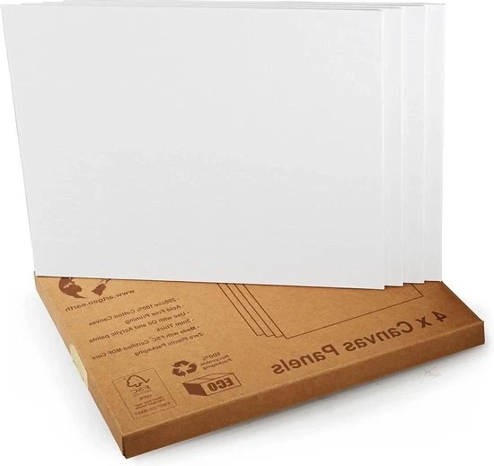 Tela da pittura in canapa 3 mm - 24 cm x 30 cm - ideale per dipingere tela grande