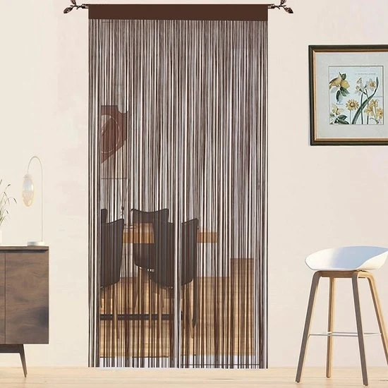 Portale di ingresso in macramé marrone - 90x200cm decorazione interna