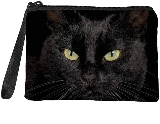 Portafoglio mini con tema mare - Borsa per monete per donna - Nero