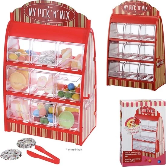 Dispensatore di caramelle retro con tangenti – Cepewa – per gomme da mela e frutta, Jelly Beans – stile anni '50