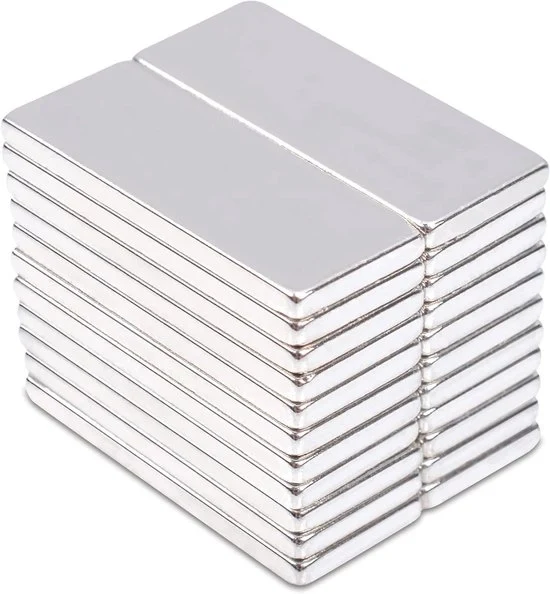 Magnetici Neodymium rettangolari - Extra forti - 22 pezzi - 20 x 8 x 1,5 mm