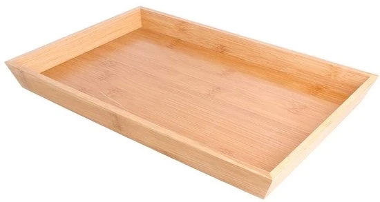 Scatola di legno per servizio - naturale e stile - 1 pezzo - 30 x 20 x 3 cm