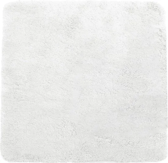 Matte antiscivolo per bagno - 1 pezzo - Bianco - Microfibra - 50 x 50 cm
