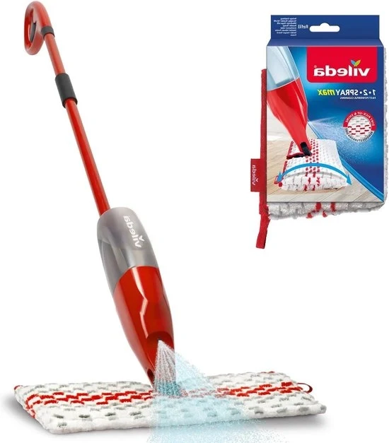 Asciugamano a secco Microvezelmop - 650 ml - con funzione di spruzzo - adatto a tutti i tipi di pavimento - pad microvezel riciclabile - duraturo e efficiente - love it clean Mop