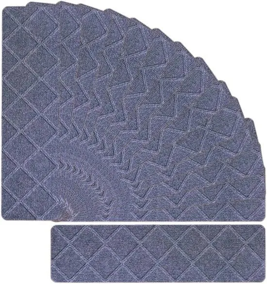 Pannelli di Arresto Slittato per Scale - Tappeti di Copertura per Scale - Pannelli di Arresto Slittato - 76 cm x 203 cm - Scale Indoor - Scale in Legno - Pannelli di Arresto Slittato Rimovibili e Lavabili - Utili per Bambini, Anziani e Animali