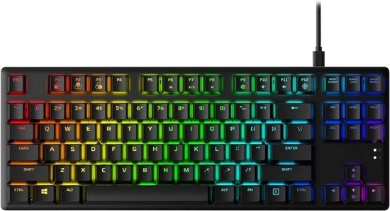 Tastiera da Gioco con Illuminazione - Tastiera da Gioco Meccanica - Tastiera Multimedia - Qwertz/Qwerty - Illuminazione RGB - Illuminazione a Led - Tastiera Ergonomica