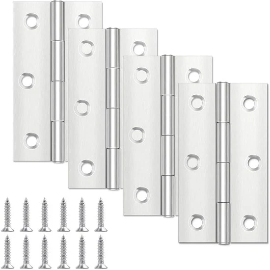 Serrature in acciaio inossidabile - 4 pezzi - Adatti per porte in legno - 68 mm x 38 mm